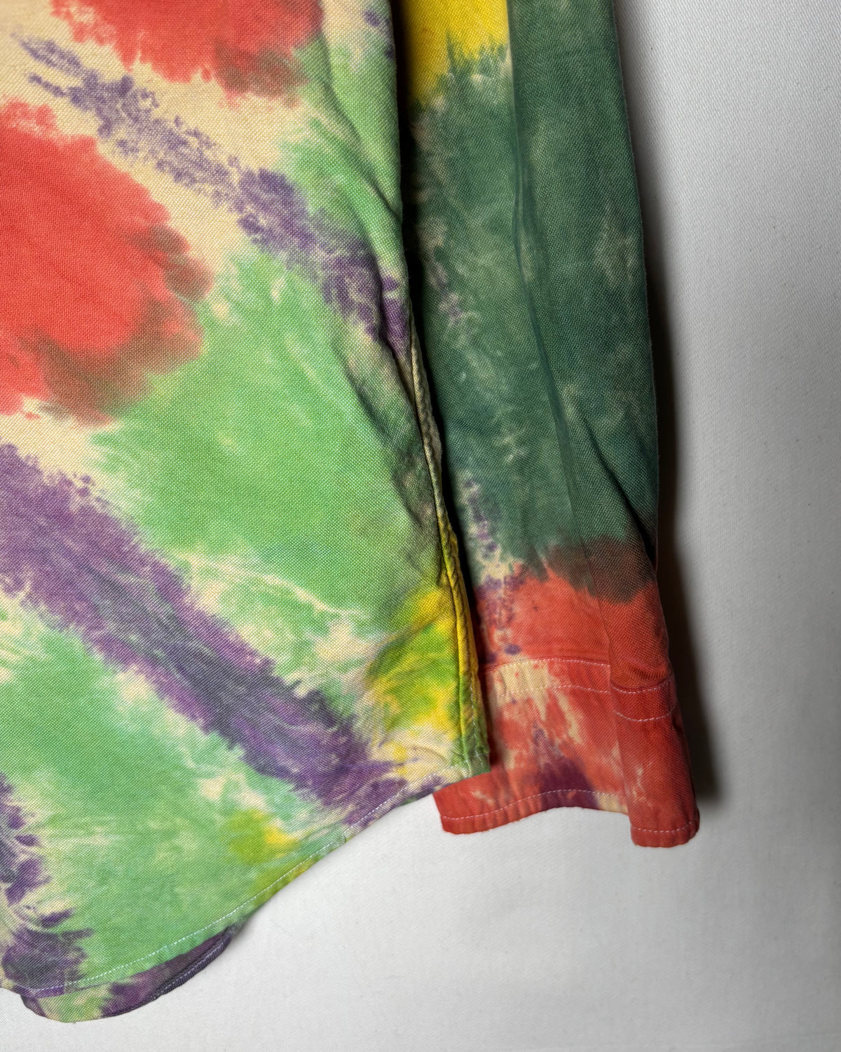 〈Ralph Lauren〉 Tie-Dye Button-Down Shirt Multi Color