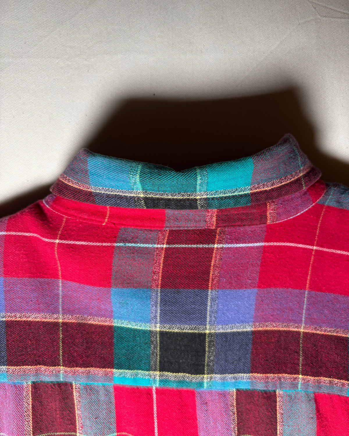 Woolrich レッド ティール チェック ボタンダウンシャツ 商品画像 6
