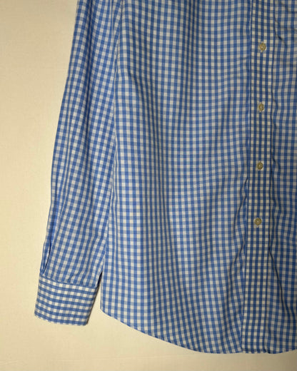 〈Brooks Brothers 346〉 Gingham Check Slim Fit Shirt Blue