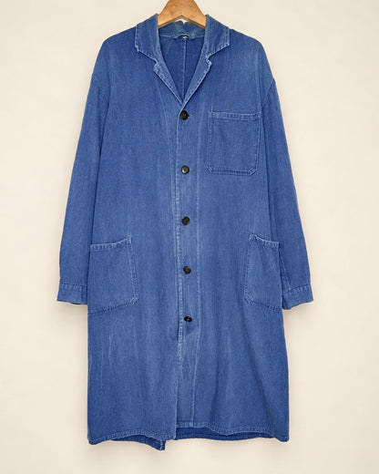 50's French Herringbone Work Atelier Coat