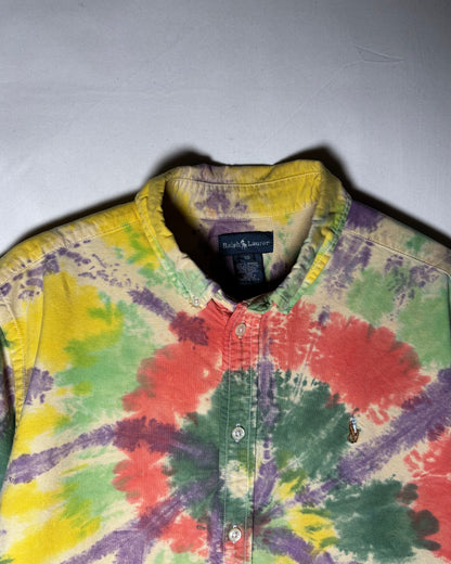 〈Ralph Lauren〉 Tie-Dye Button-Down Shirt Multi Color
