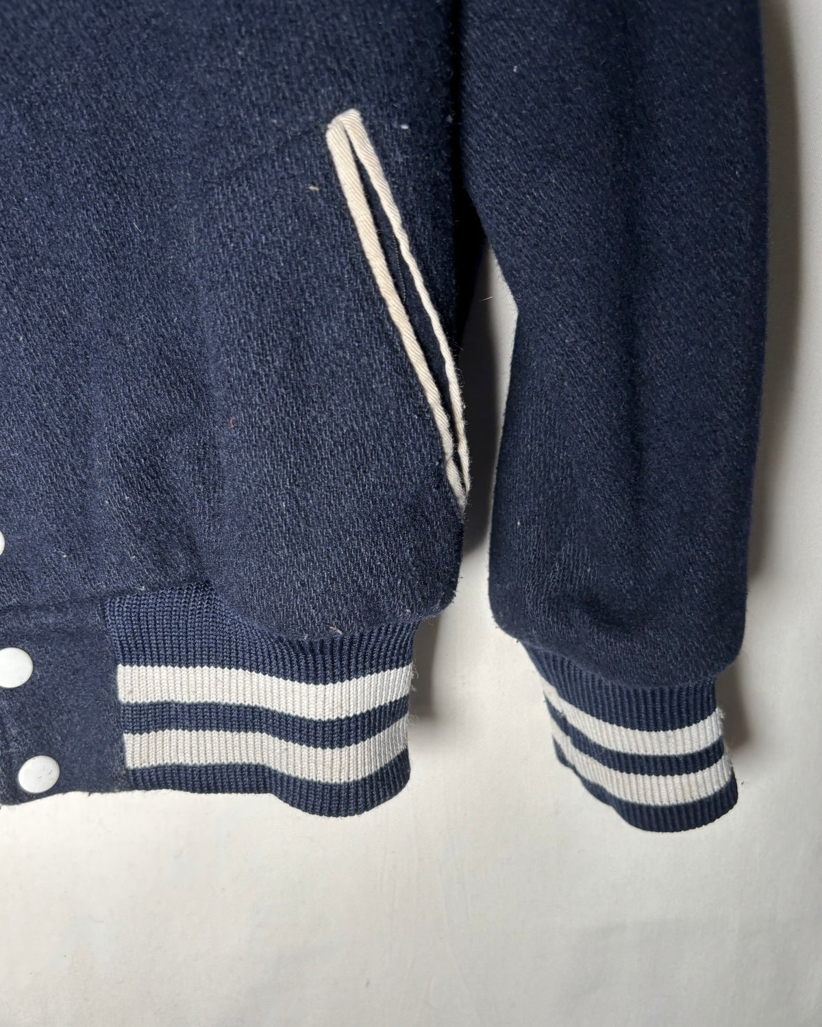 〈Empire Sporting Goods〉 Somerset Wool Varsity Jacket Navy Made in USA