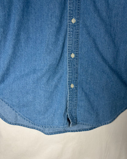 〈Planet Hollywood〉 Orlando Embroidered Denim Button-Down Shirt