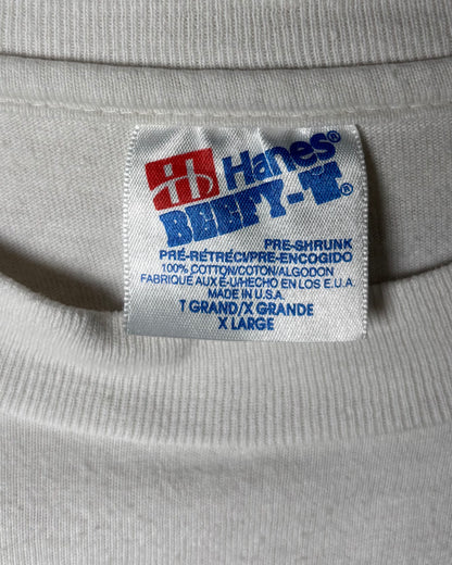 HealthFit Logo Print T-Shirt Made in USA / White