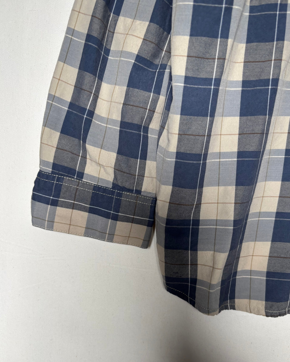 〈Patagonia〉 Plaid Utility Shirt Navy × Beige XXL