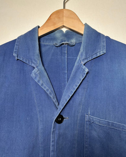 50's French Herringbone Work Atelier Coat