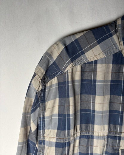 〈Patagonia〉 Plaid Utility Shirt Navy × Beige XXL