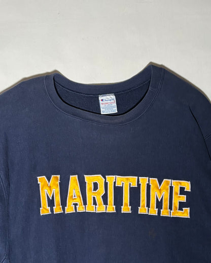 〈Champion〉 1990s Reverse Weave “MARITIME” Sweatshirt Made in USA