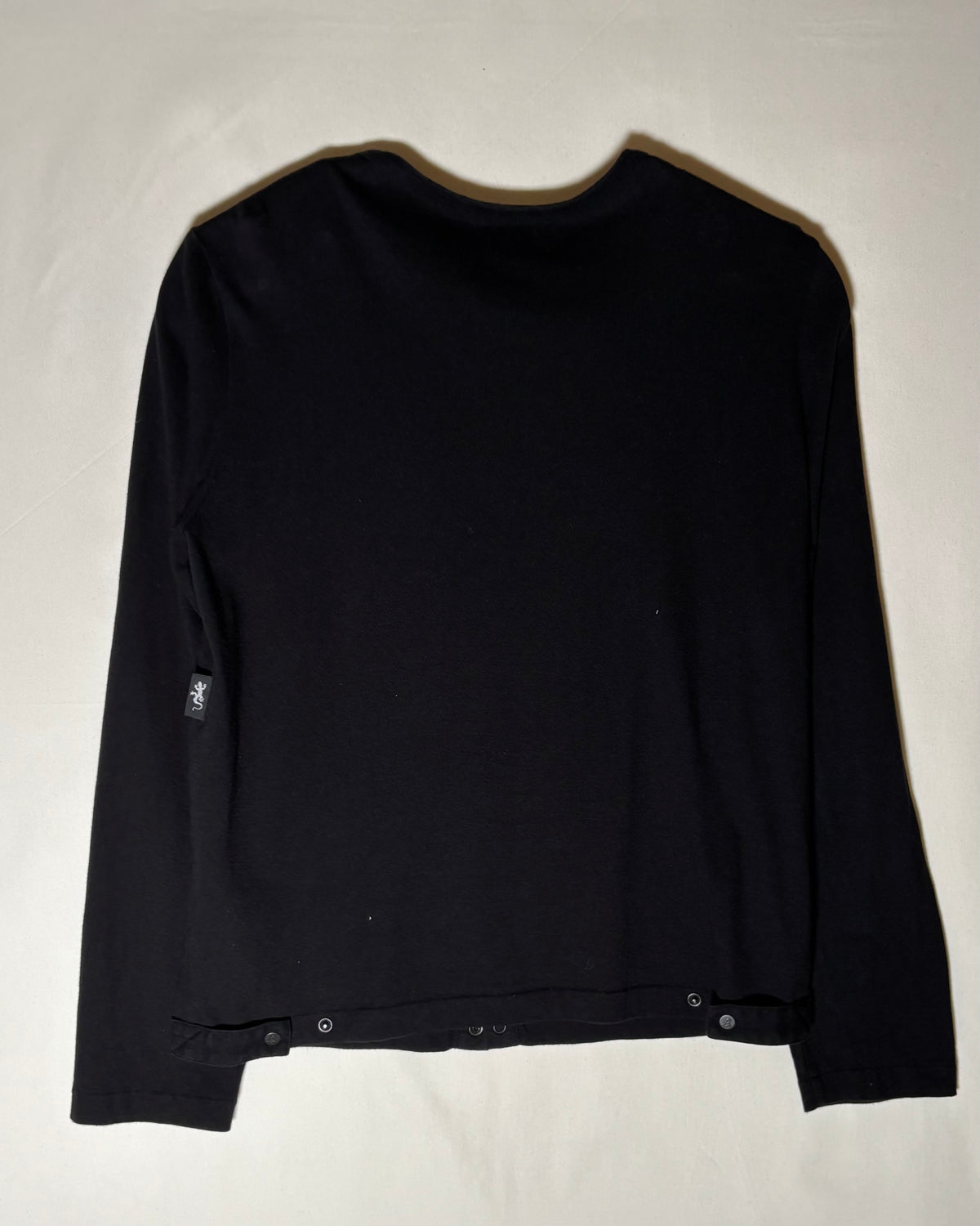agnès b. homme 日本製 ブラック コットン スナップカーディガン 商品画像 3