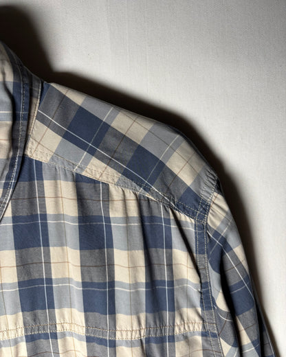 〈Patagonia〉 Plaid Utility Shirt Navy × Beige XXL