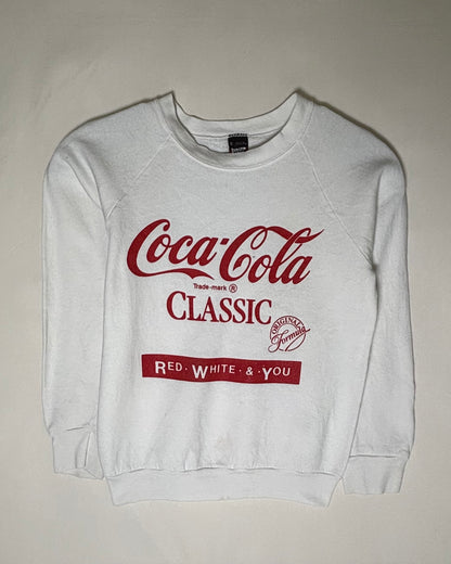 〈Coca-Cola〉 Vintage Classic Logo Raglan Sweatshirt Made in USA
