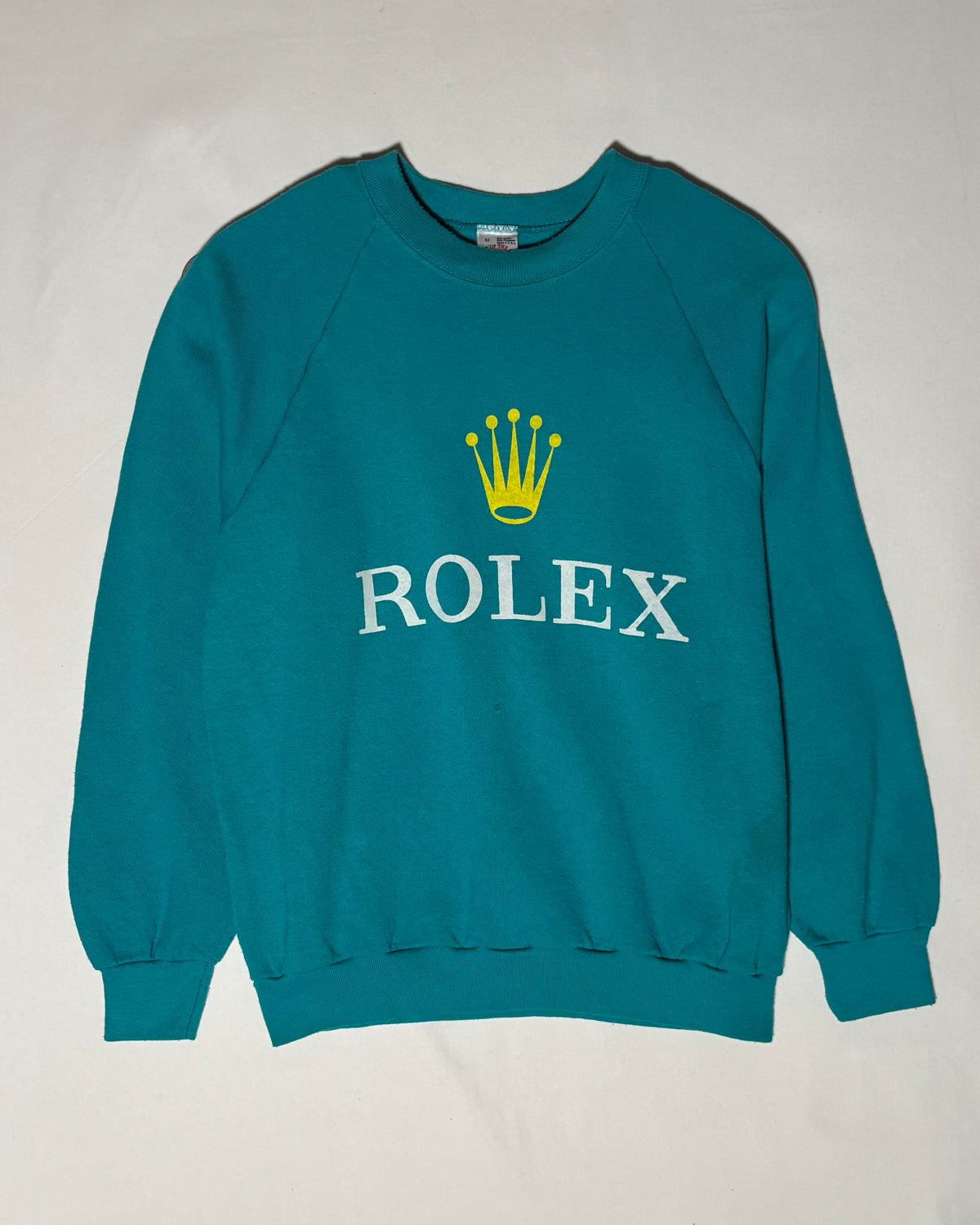 〈Fruit of the Loom〉 ROLEX Logo Raglan Sweatshirt Made in USA