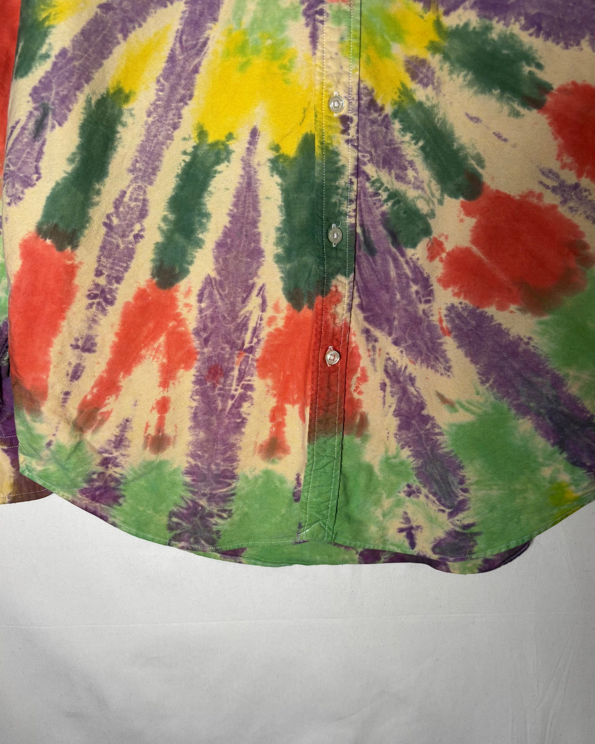 〈Ralph Lauren〉 Tie-Dye Button-Down Shirt Multi Color