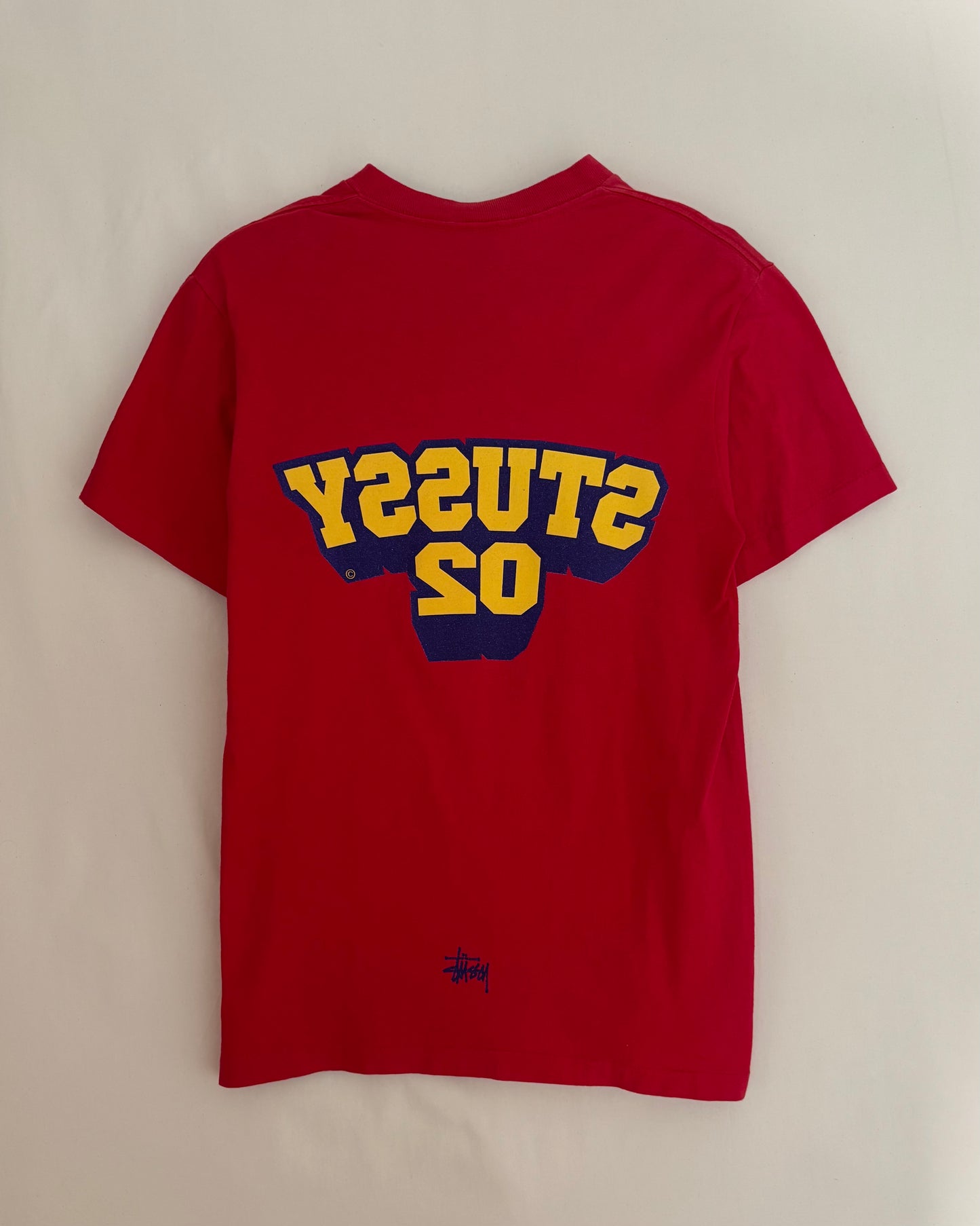 〈STUSSY〉 College Logo T-shirt