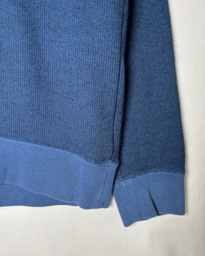 〈Nike SB〉 Two Tone Panel Pocket Crewneck Sweatshirt Blue