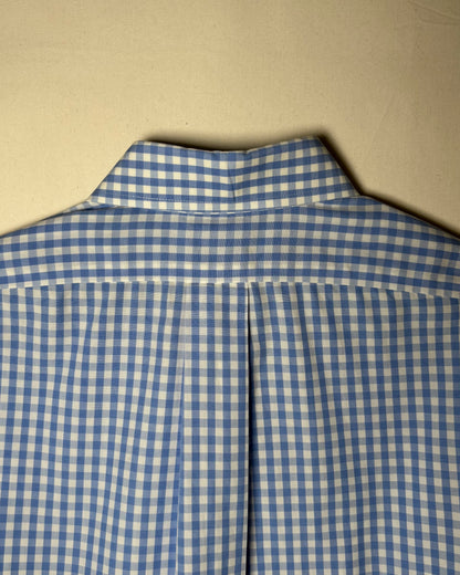 〈Brooks Brothers 346〉 Gingham Check Slim Fit Shirt Blue