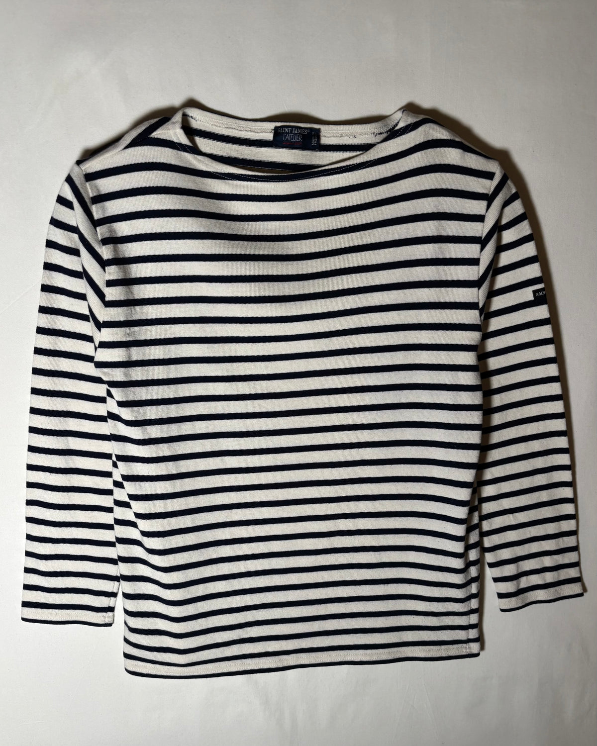 〈SAINT JAMES〉 L'Atelier Breton Stripe Long Sleeve Shirt Made in France