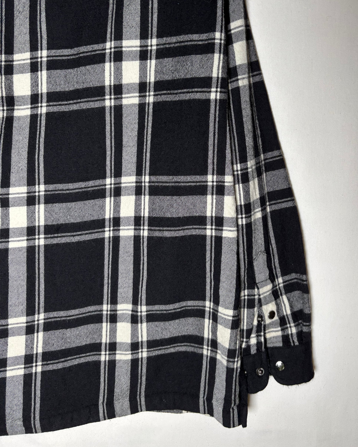 Lauren Ralph Lauren ブラック ウール チェック シャツジャケット 商品画像 8