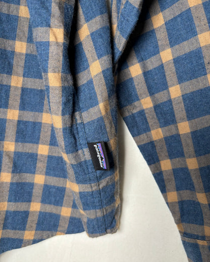 〈Patagonia〉 Organic Cotton Plaid Shirt Blue × Beige XXL