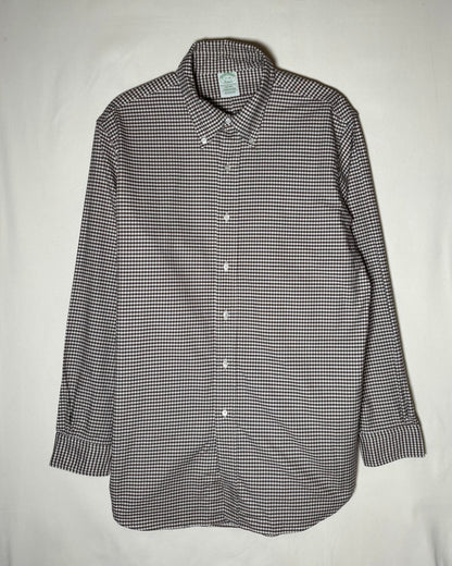 〈Brooks Brothers〉 Makers Milano Gingham Button-Down Shirt Made in USA