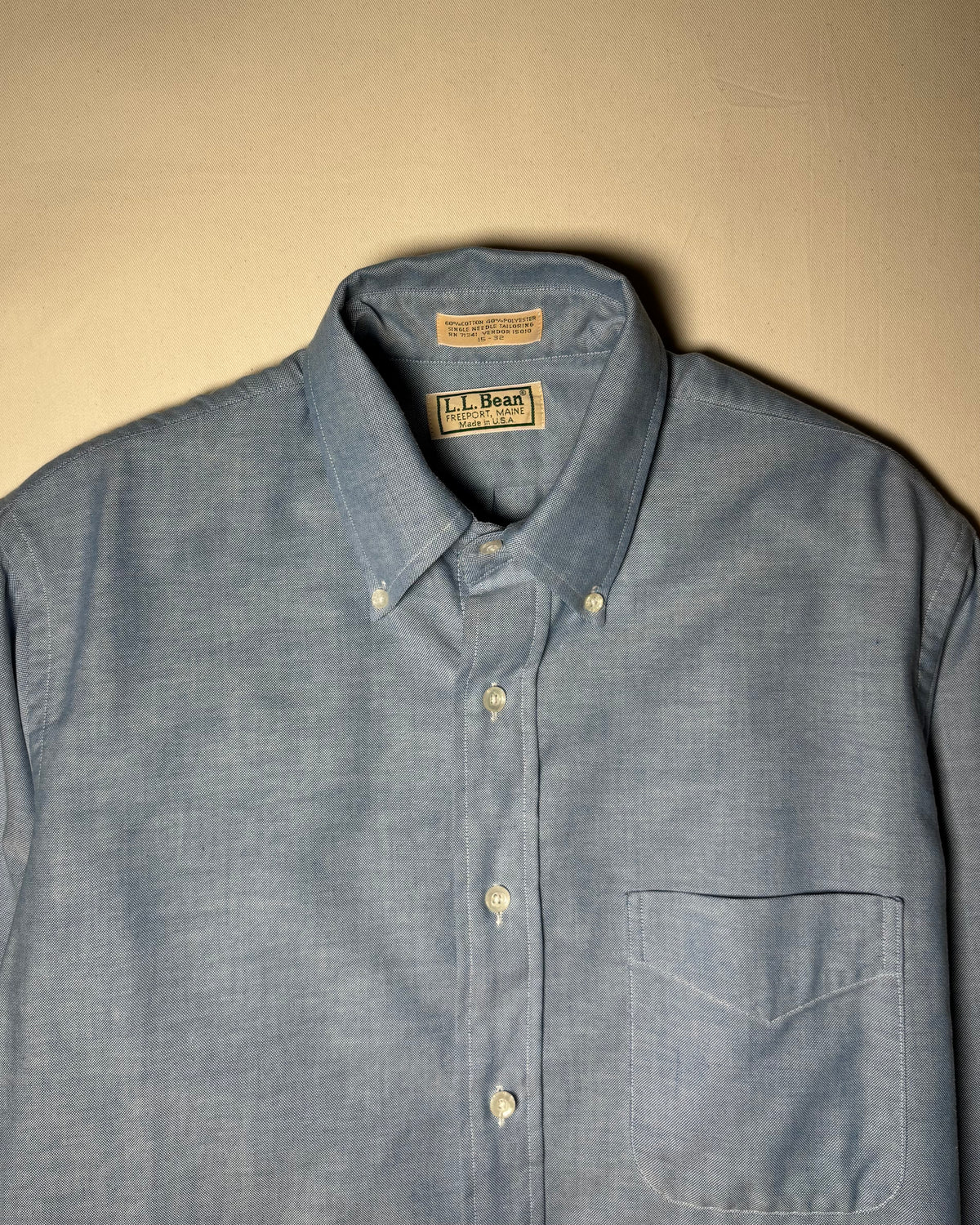 〈L.L.Bean〉 Oxford Button Down Shirt Made in USA