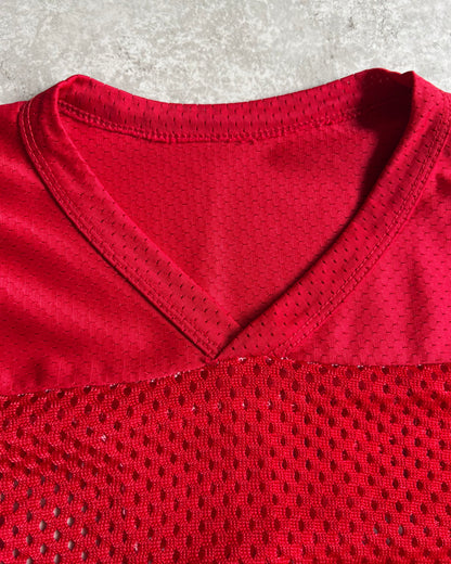 〈Champion〉Vintage USA-Made Red Mesh Football Jersey