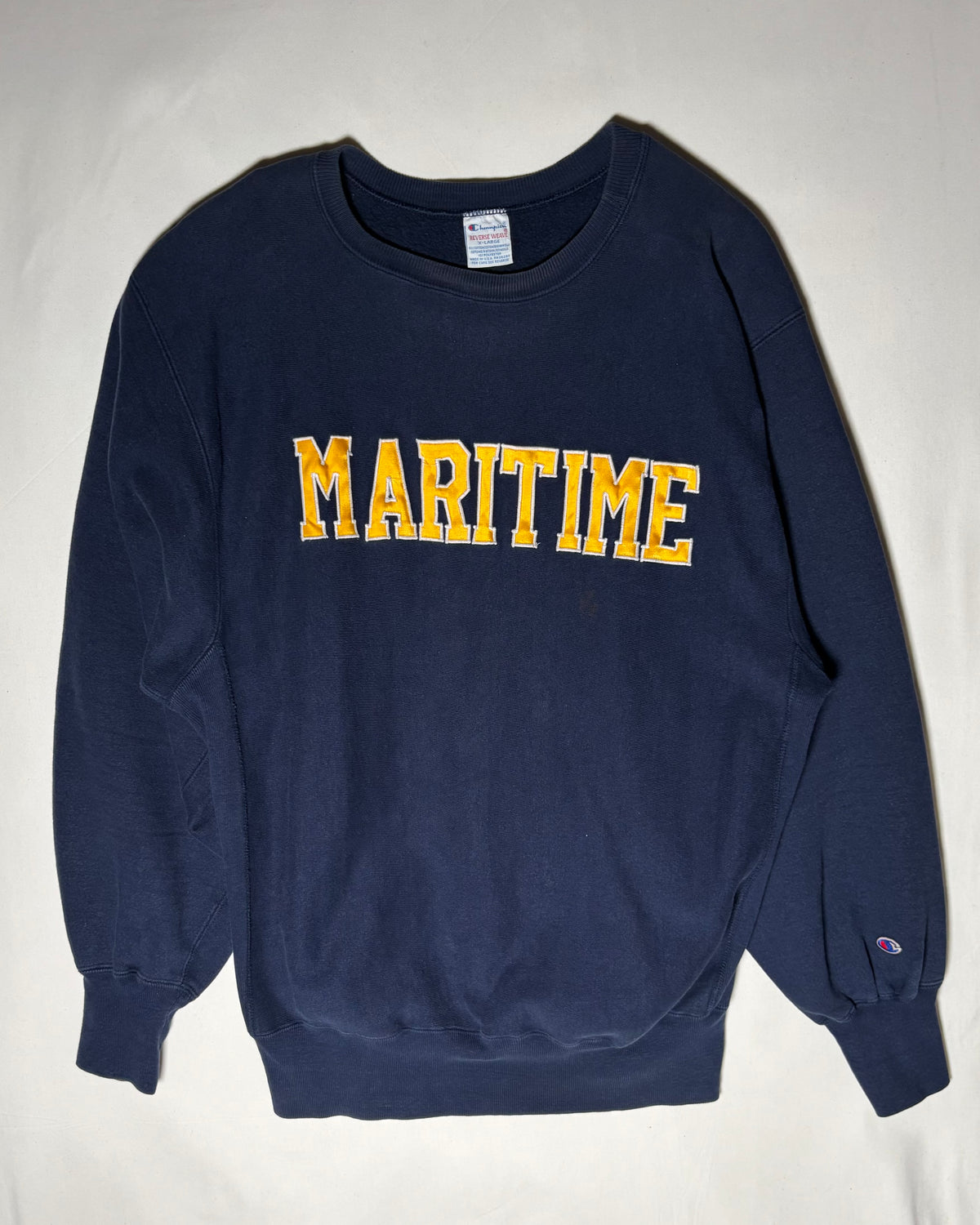 〈Champion〉 1990s Reverse Weave “MARITIME” Sweatshirt Made in USA