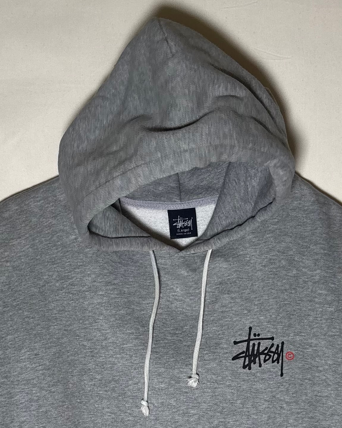 〈Stüssy〉 Stock Logo Pullover Hoodie Made in USA