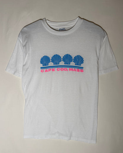 Scallop Graphic T-Shirt / Made in U.S.A. / White