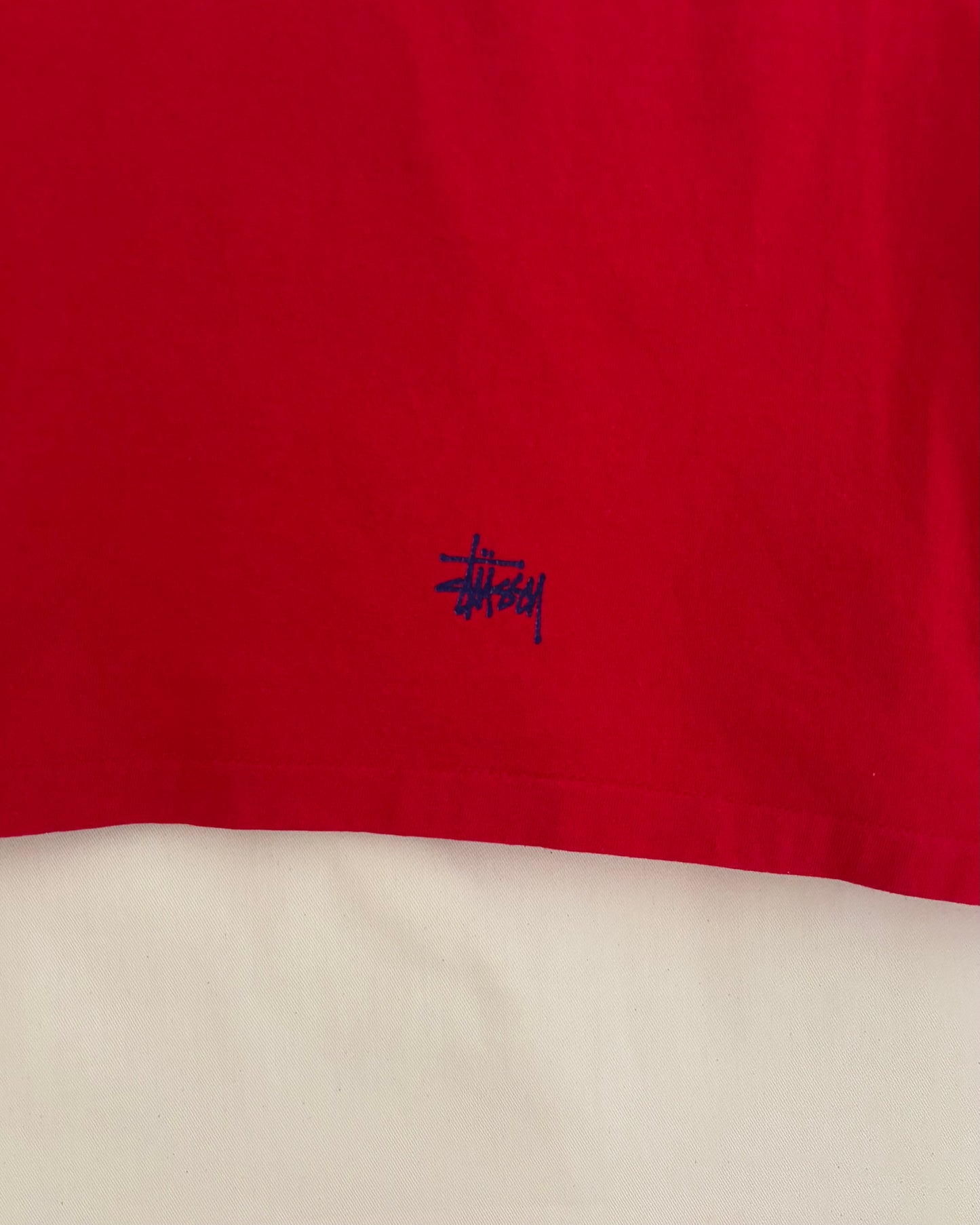 〈STUSSY〉 College Logo T-shirt