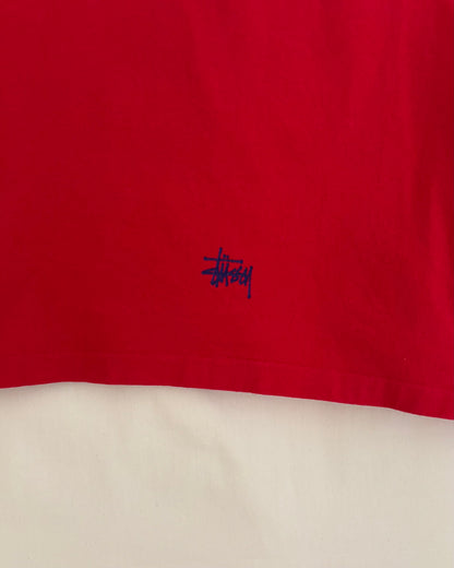 〈STUSSY〉 College Logo T-shirt