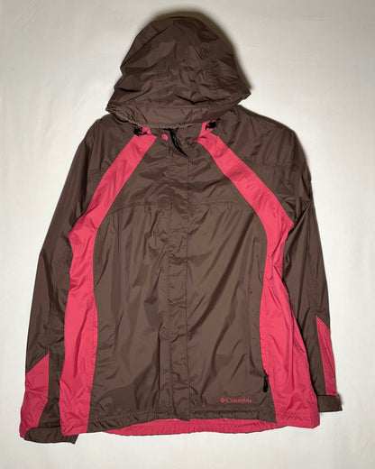 〈Columbia〉Women’s Two-Tone Hooded Shell Jacket Brown × Pink