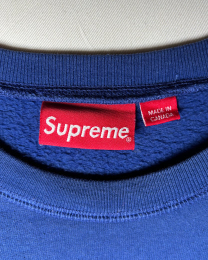 Supreme 13AW ブルー Sup クルーネックスウェット Made in Canada 商品画像 4
