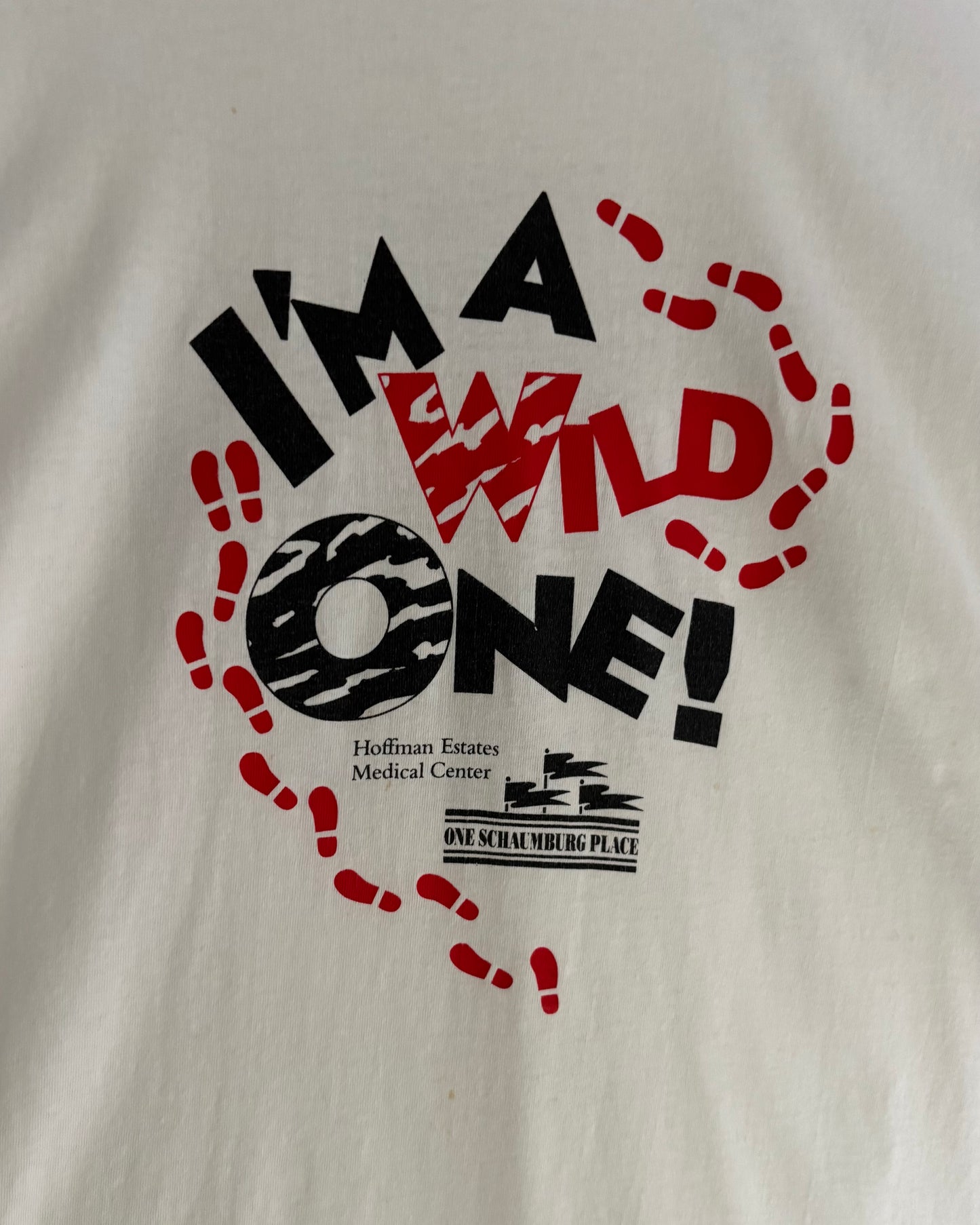 90s USA Made <FRUIT OF THE LOOM> "I'M A WILD ONE!" Graphic Print T-Shirt