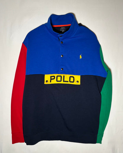 〈POLO RALPH LAUREN〉Color Block Pullover Sweatshirt