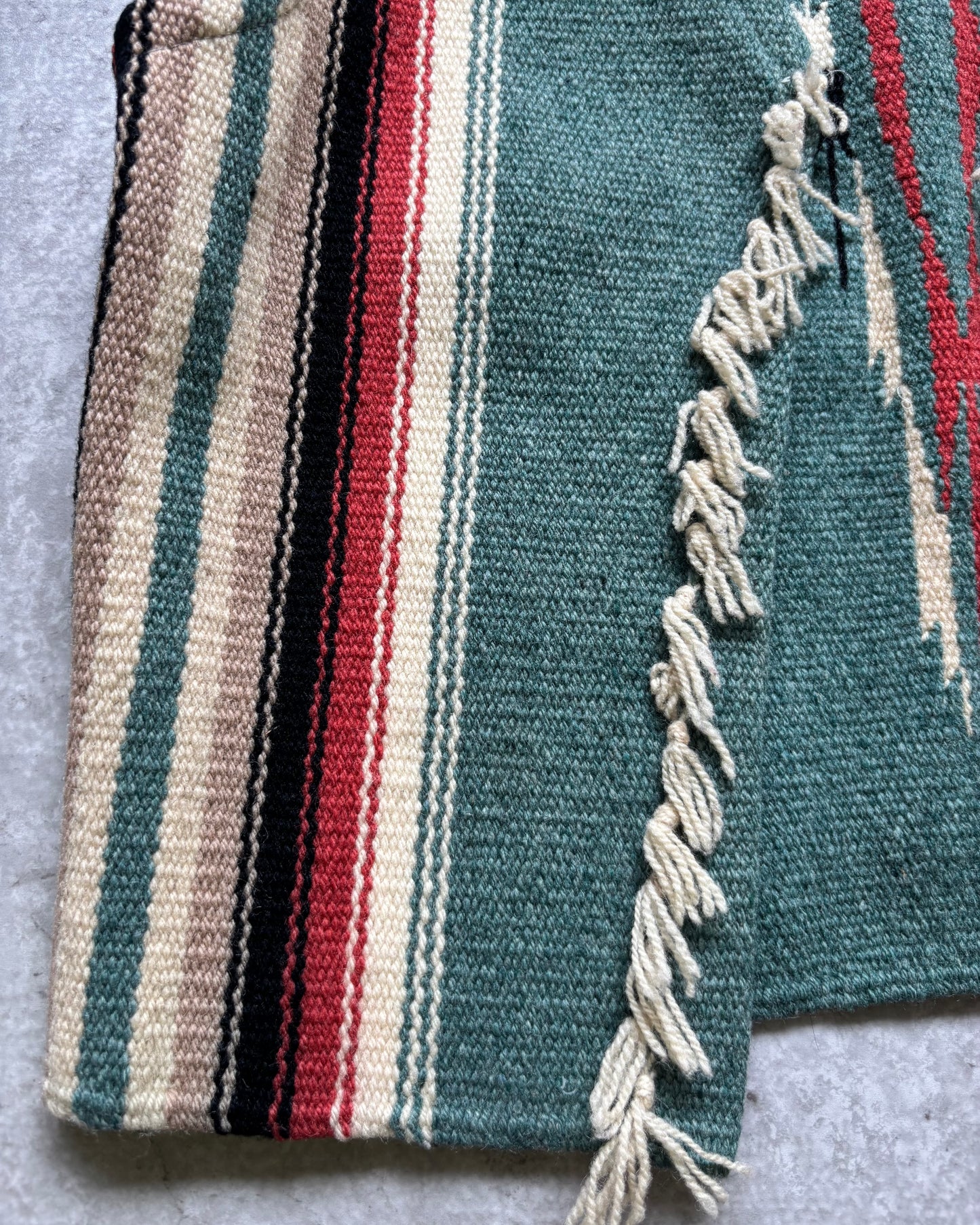 〈ORTEGA'S〉Chimayo Hand Woven Wool Vest