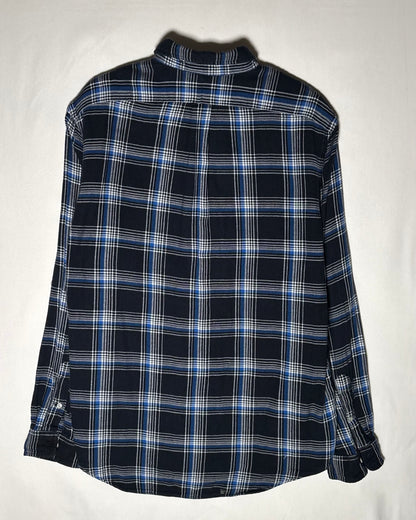〈Ralph Lauren〉 Plaid Button-Down Shirt Navy / Blue XL