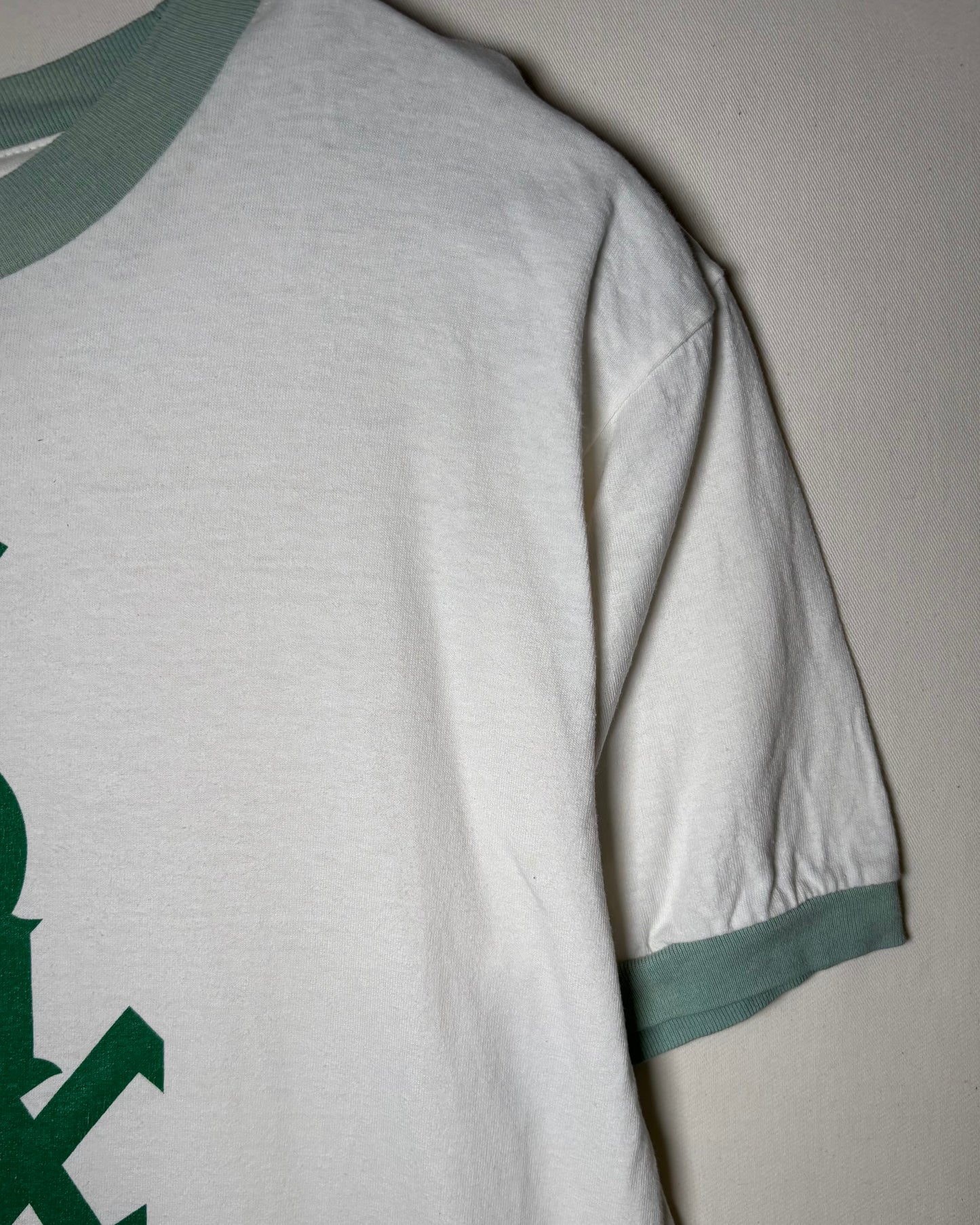 〈Stitches〉Chicago White Sox Logo Ringer T-Shirt / White × Green