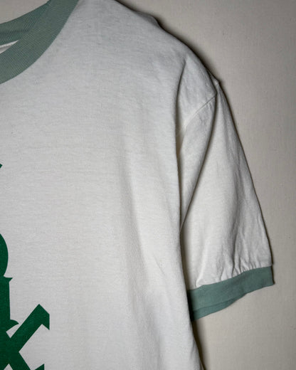 〈Stitches〉Chicago White Sox Logo Ringer T-Shirt / White × Green