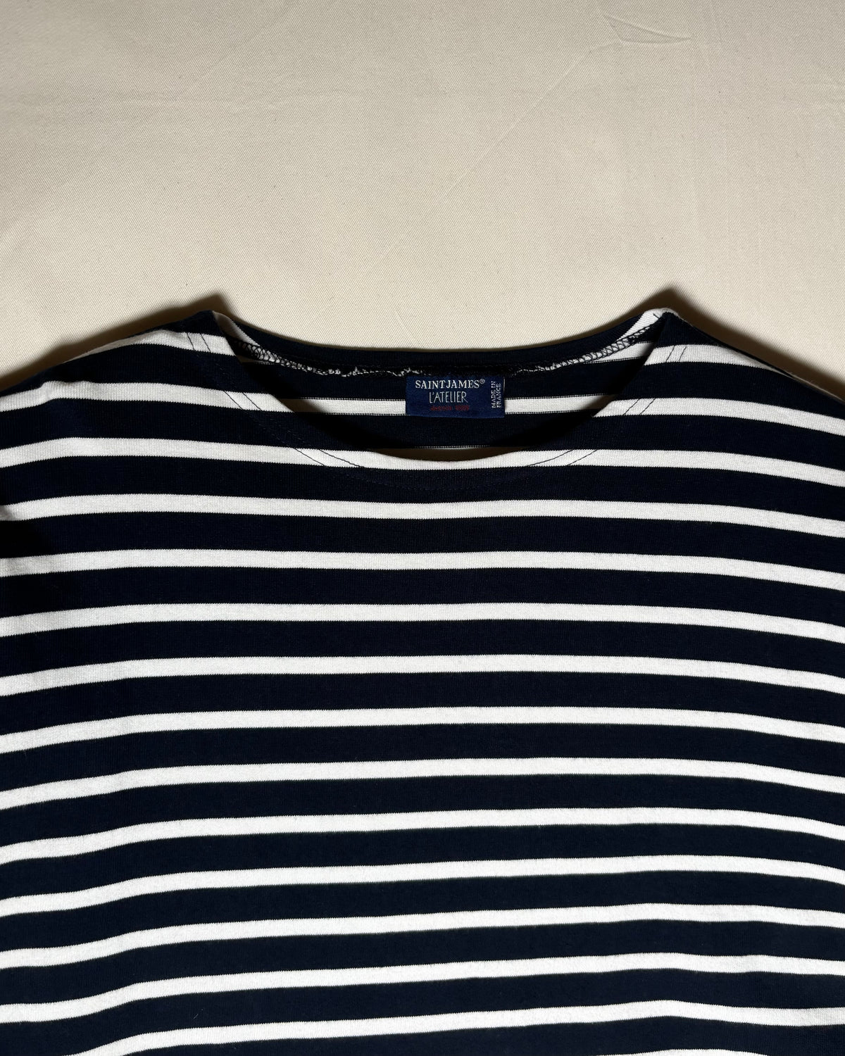 〈SAINT JAMES〉 L'Atelier Breton Stripe Long Sleeve Shirt Made in France