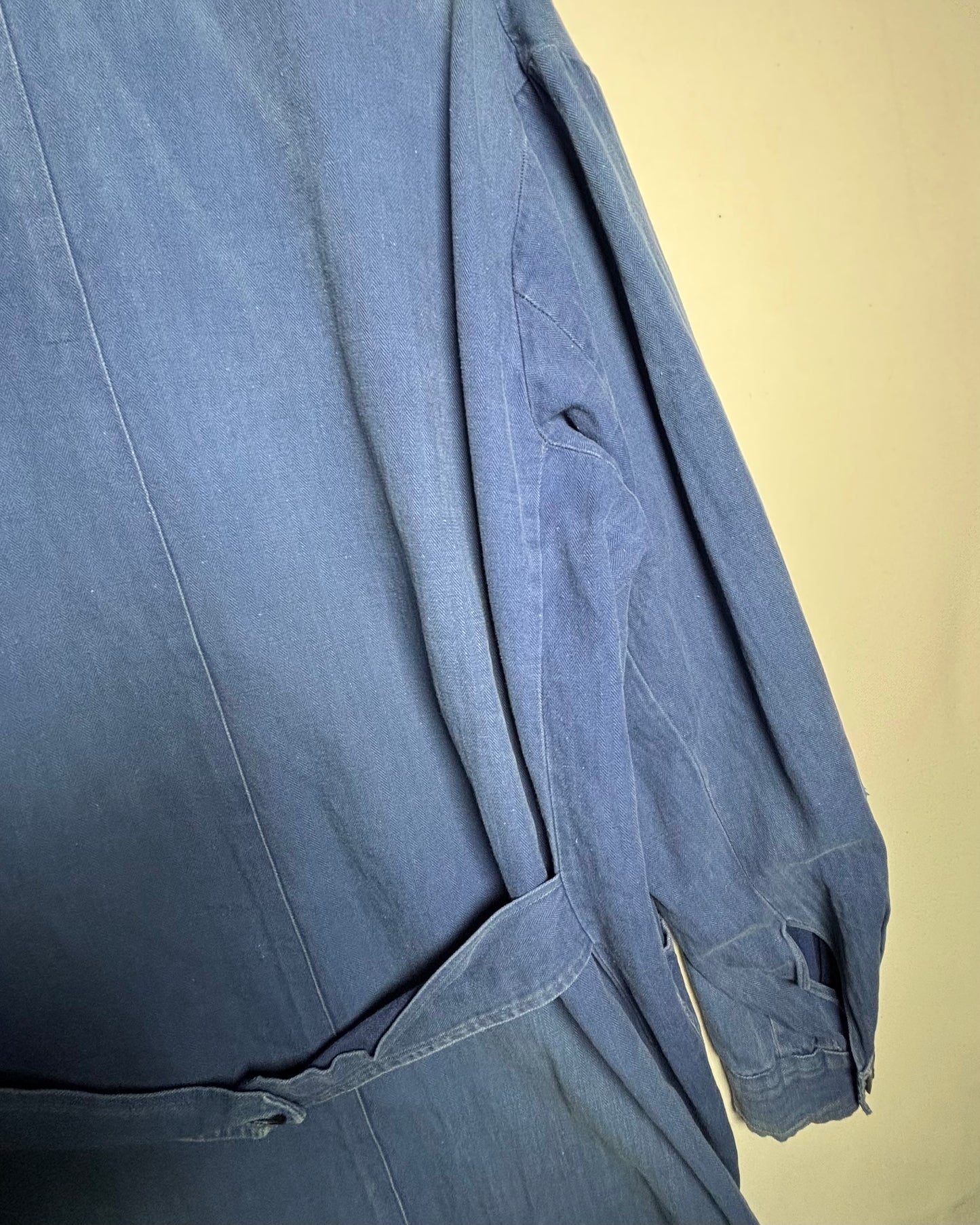 50's French Herringbone Work Atelier Coat