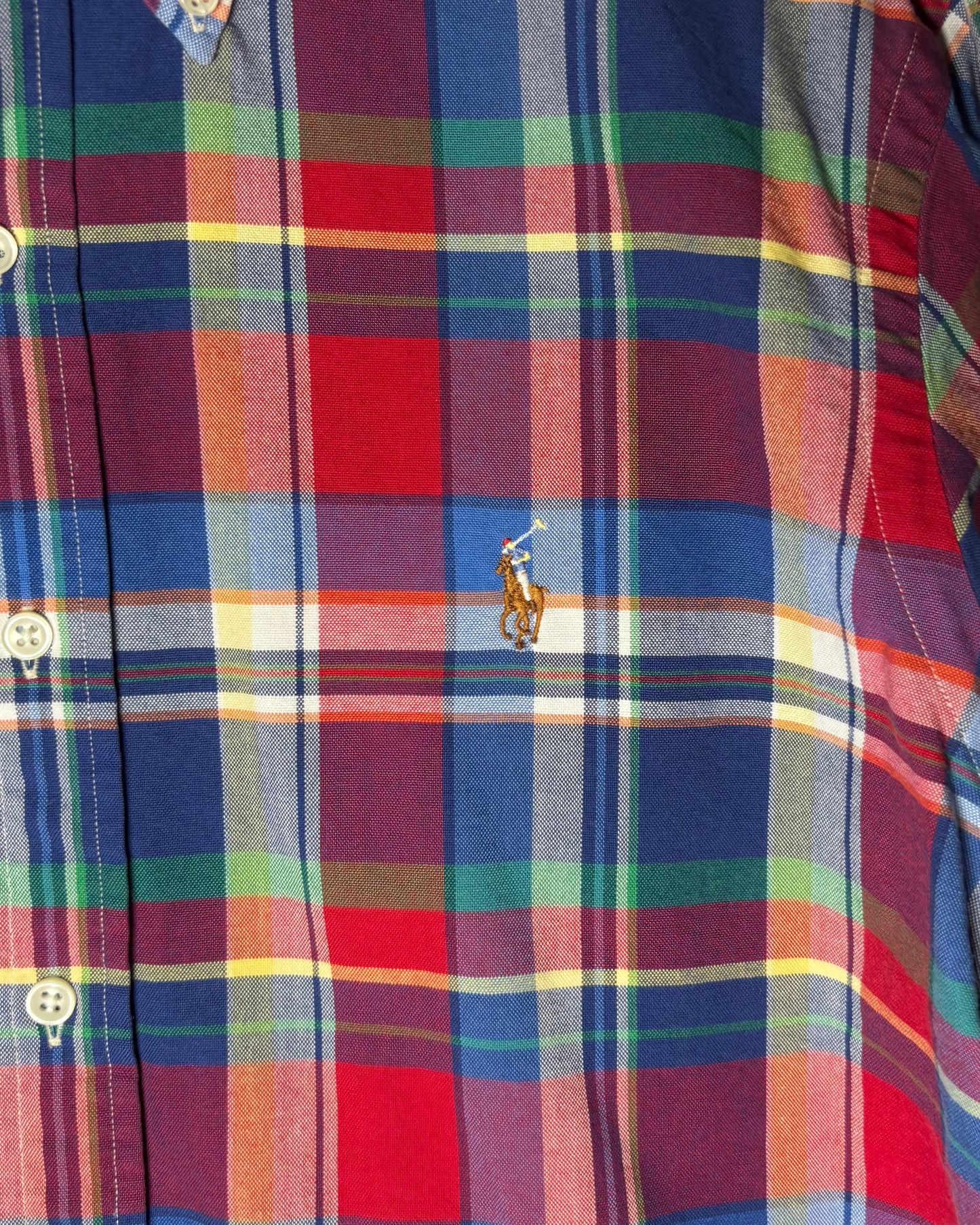 〈Ralph Lauren〉Multi Check Button Down Shirt