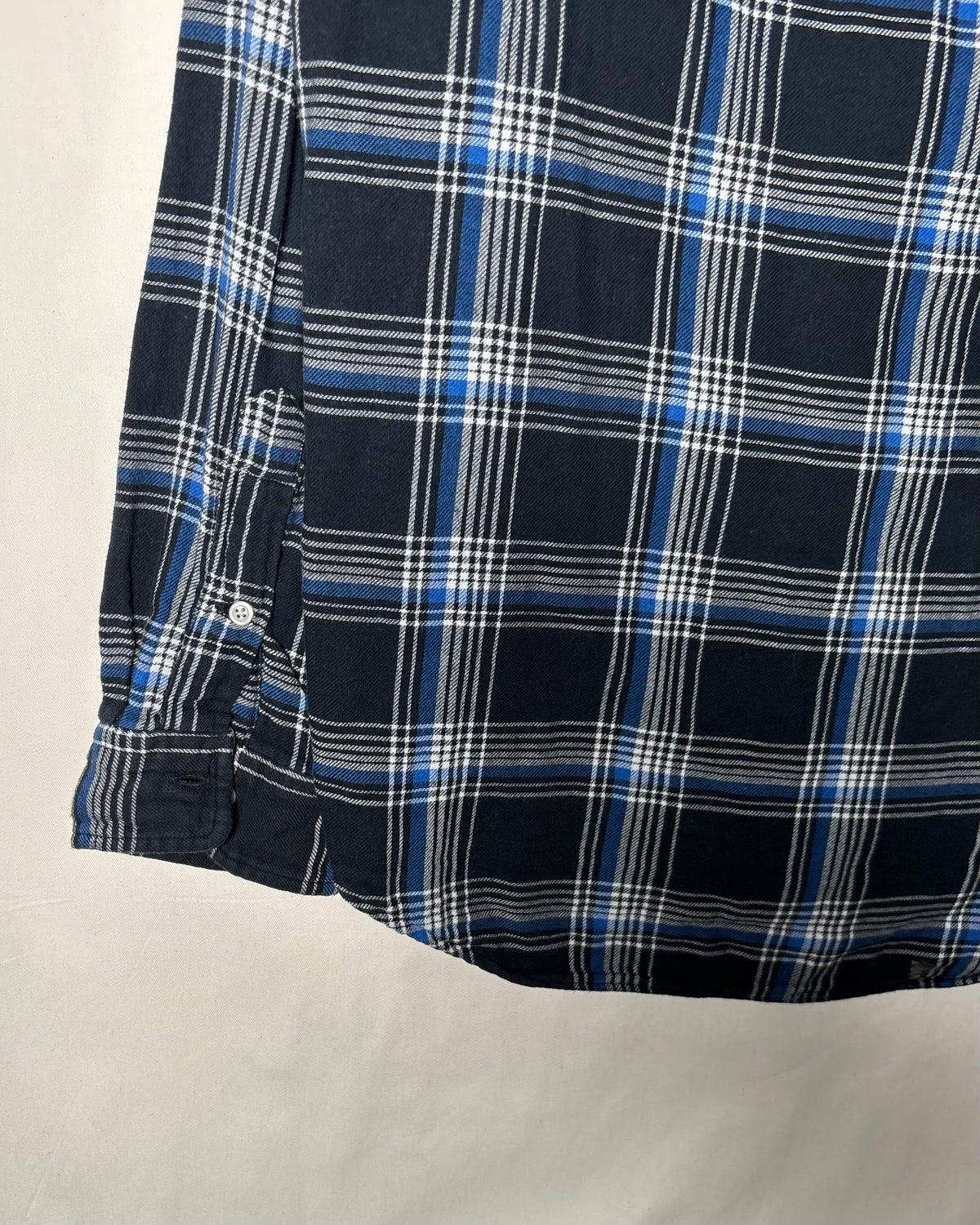 〈Ralph Lauren〉 Plaid Button-Down Shirt Navy / Blue XL