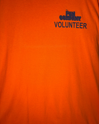 〈ONEITA〉The Fun Company Volunteer Print T-Shirt Orange