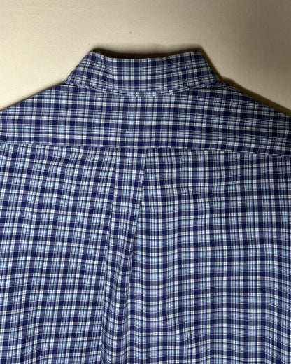 Ralph Lauren ネイビー ブルー チェック ボタンダウンシャツ XL 商品画像 10