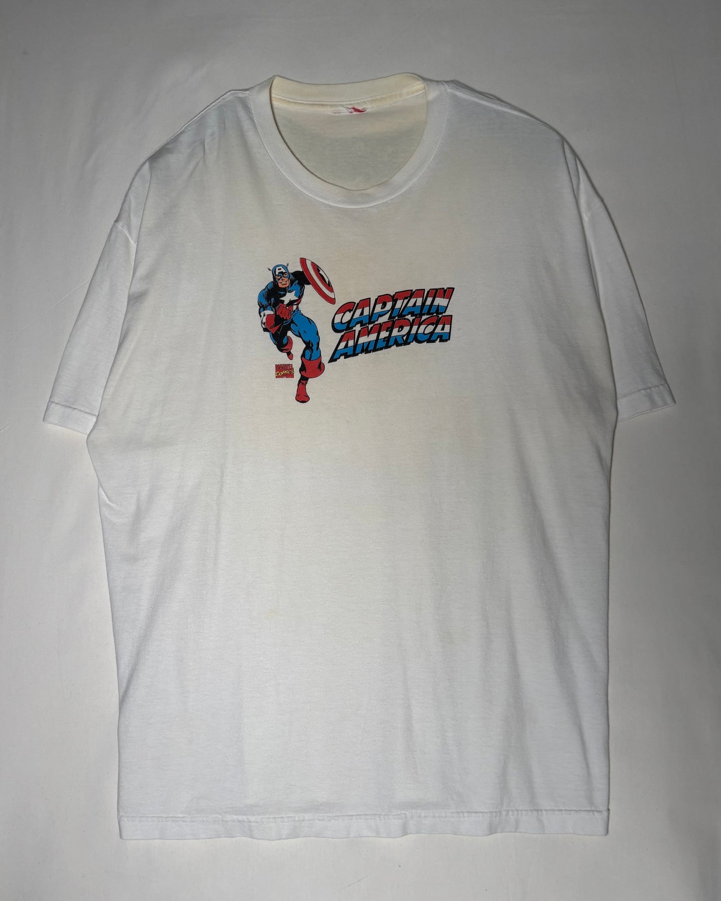〈Marvel Comics〉Captain America Print T-Shirt White