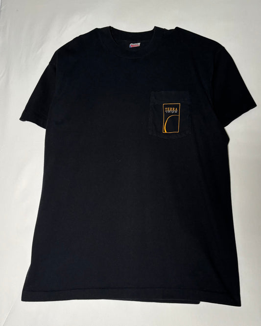 90s USA Made〈FRUIT OF THE LOOM〉TERRA Chips Pocket Logo T-Shirt