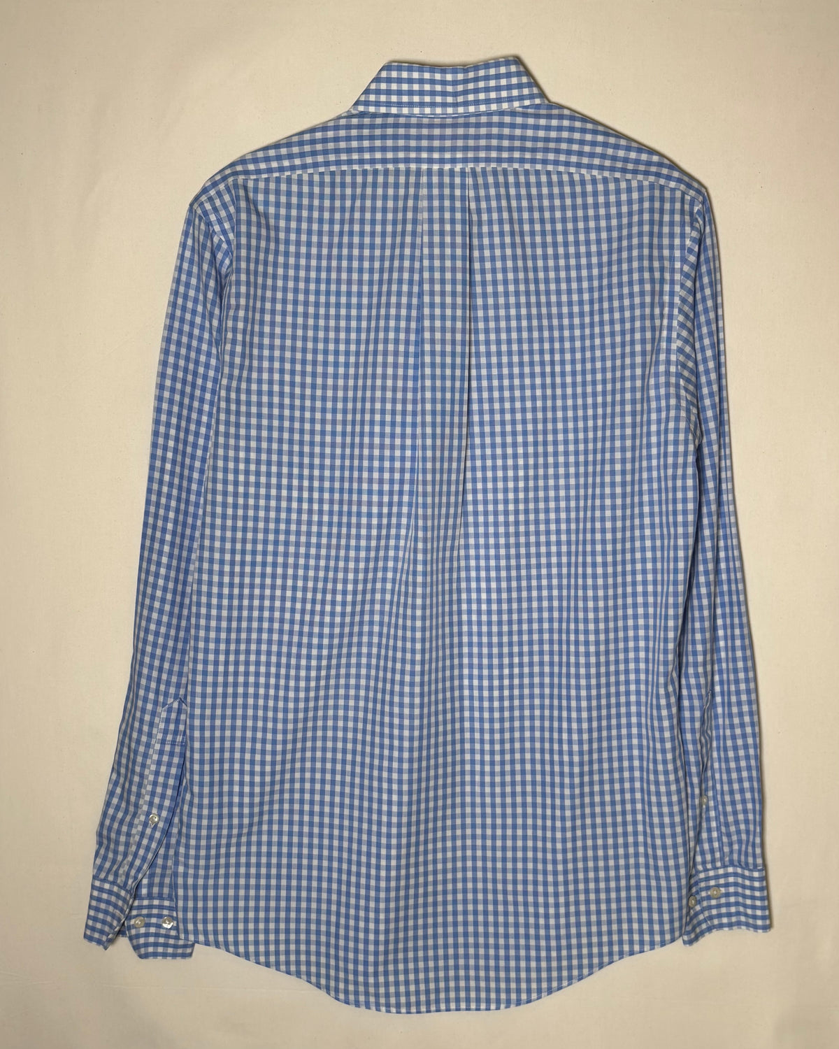 〈Brooks Brothers 346〉 Gingham Check Slim Fit Shirt Blue