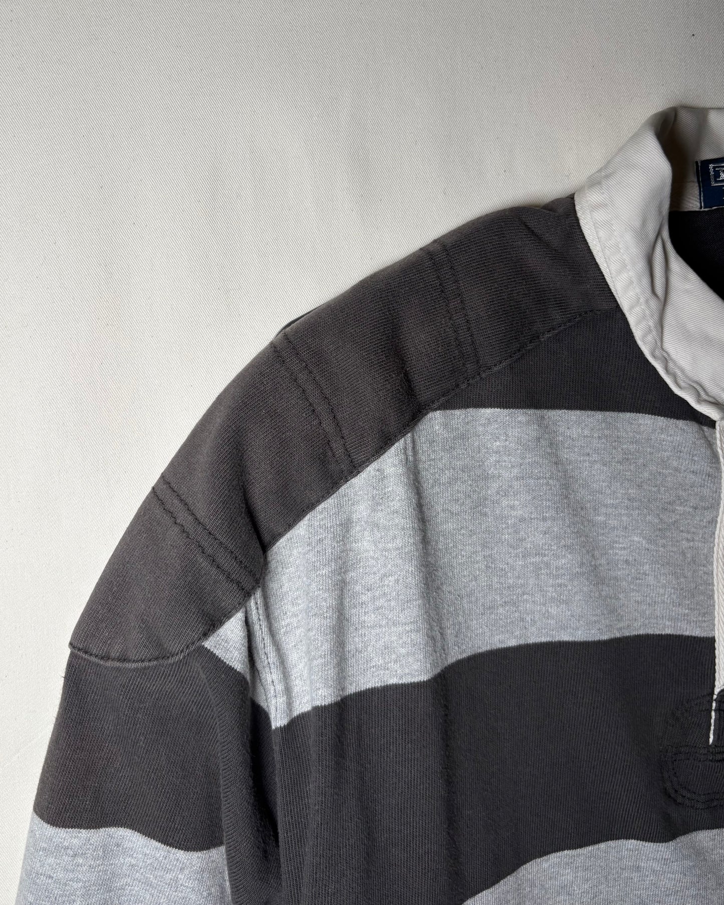 〈Polo by Ralph Lauren〉Oversized Stripe Rugby Shirt XXL