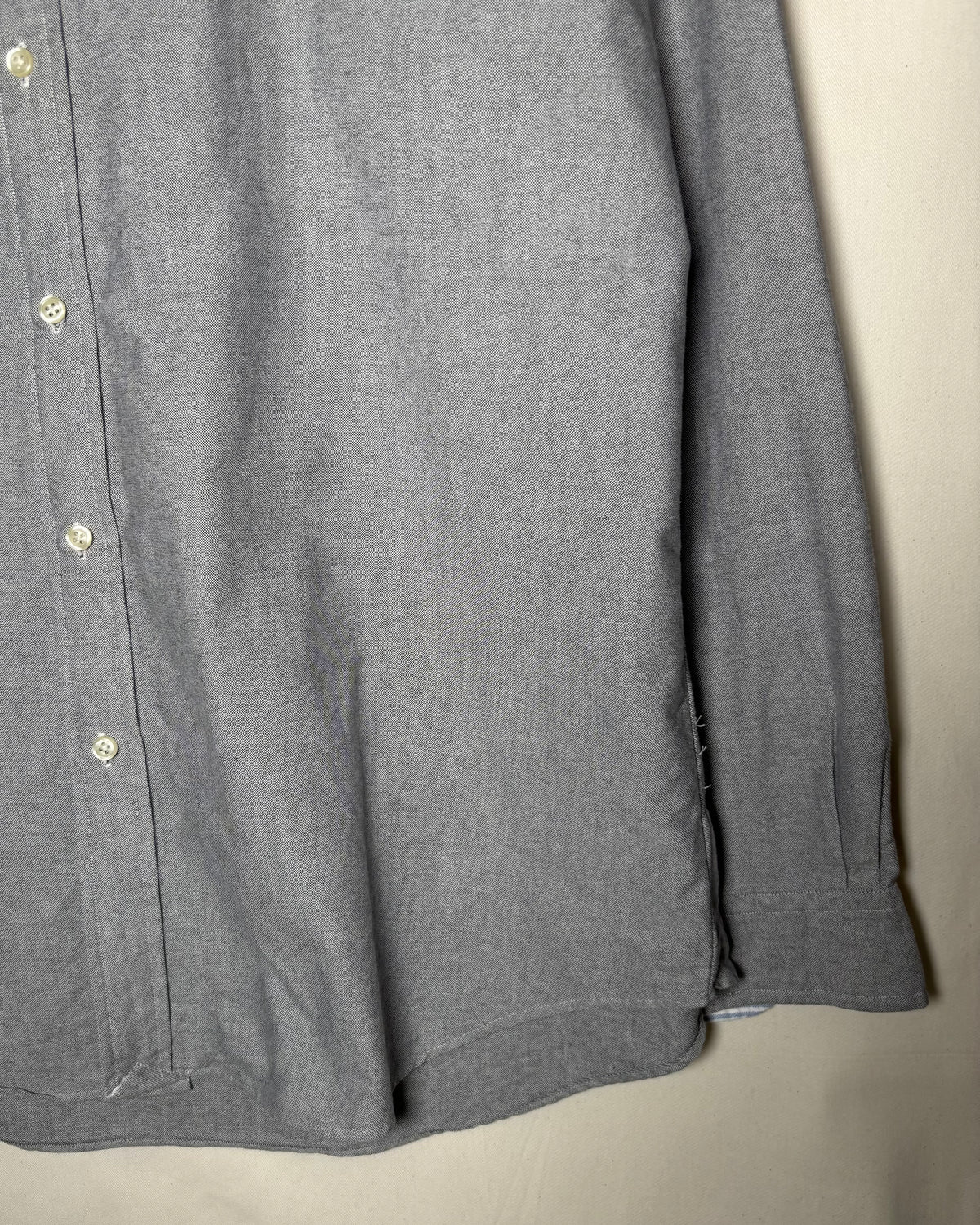 〈Ralph Lauren〉 Oxford Button-Down Shirt Gray